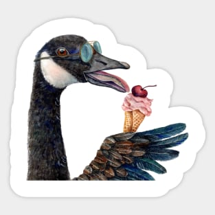 Ice Cream Canada Goose Sticker